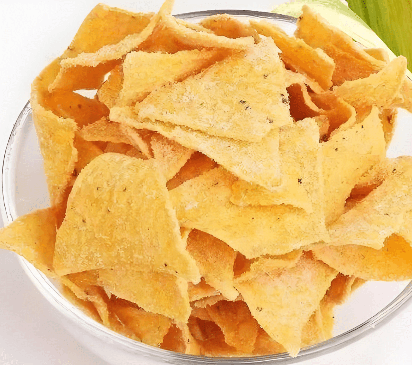 Manufacturing Process of Doritos Tortilla Triangles - puffed snack food extruder machine